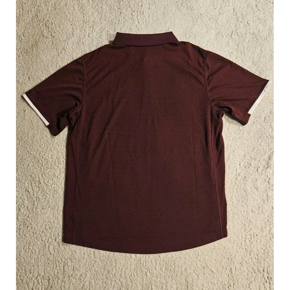 adidas Mens XL Texas A&M Aggies Polo Shirt Maroon Climalite Golf Sideline SEC